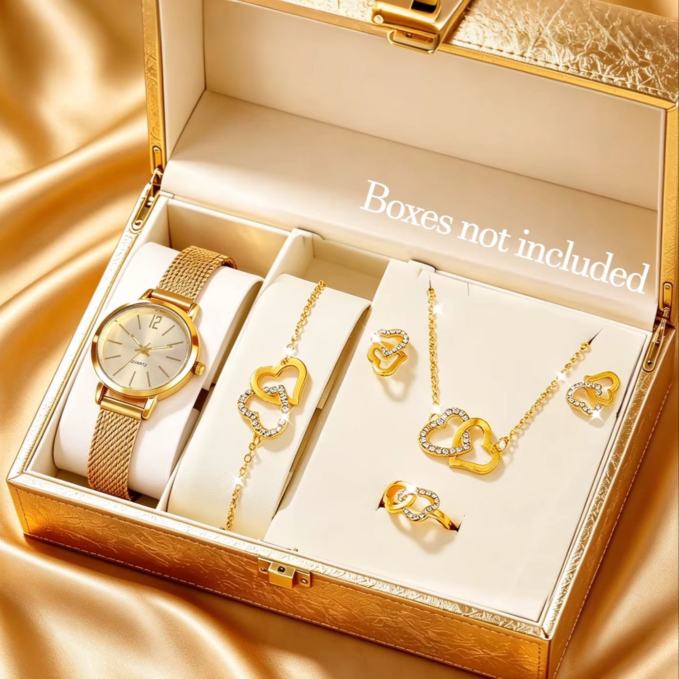 Luxury Watch Gift For Her - مجموعة من 6 قطع من الساعات