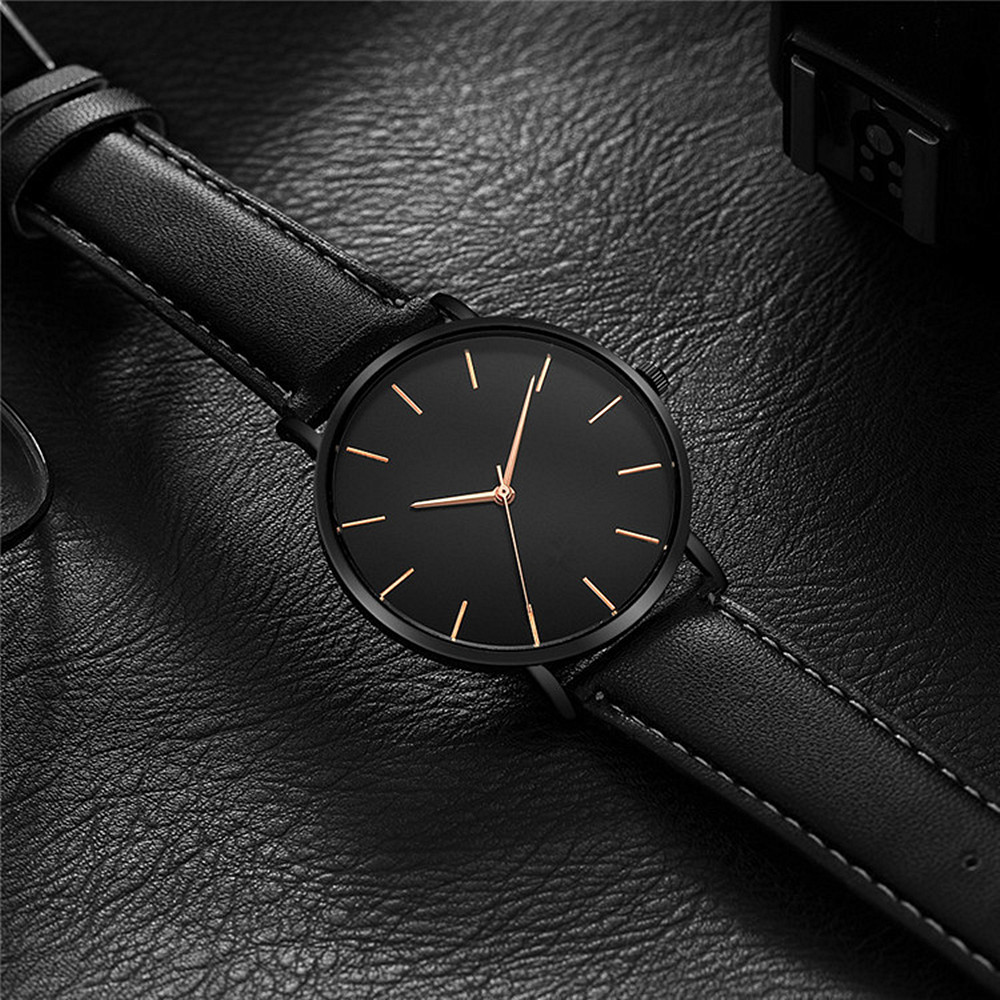 Luxury Watch Magazine - أسلوب بسيط التناظرية كوارتز ساعة رجالي