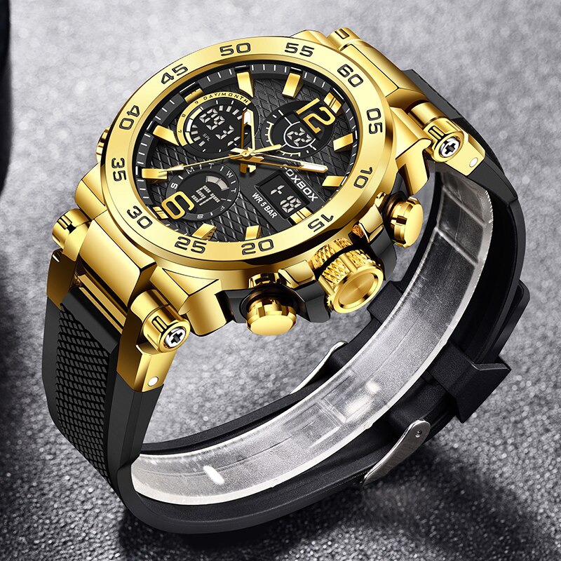 FOXBOX-مقاوم للماء ساعة عمل لل - مراجعة Luxury Watch Maker وسعره